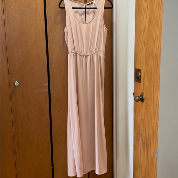 🌙3 FOR $20 
H&M soft pink maxi dress -L - Picture 1 of 4